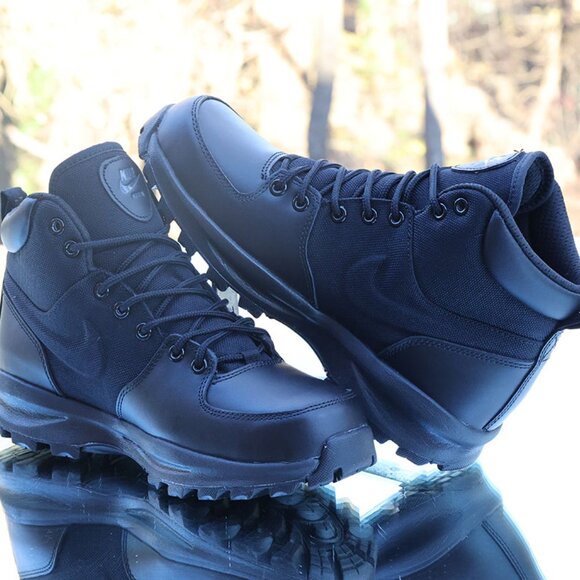 Nike Manoa ACG Black Leather Textile Boots - Picture 12 of 13